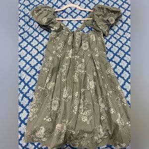 Altar’d State Green Floral Babydoll Dress